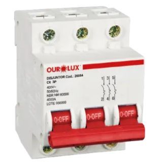 DISJUNTOR 3 X 32 DIN SOPRANO / OUROLUX