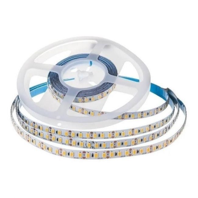 FITA LED BRANCO QUENTE 3000K S/ SILICONE 2835 120 LEDS 12V IRC>80 CENTIMETRO