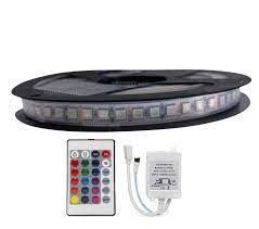 FITA LED 12V 5050 120 LEDS COM SILICONE IP67 RGB 5M + CONTROLADOR