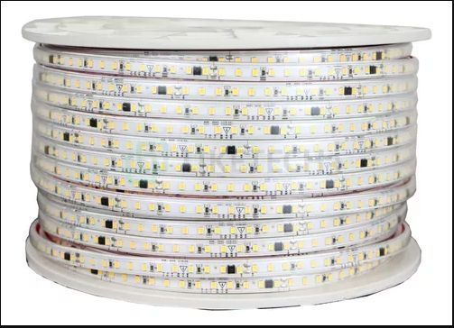 FITA LED 5050 6MM AZUL POR METRO 220V 60 LEDS/M 