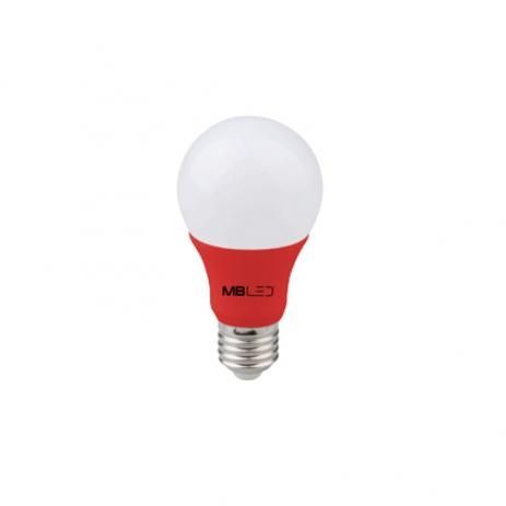 LAMPADA LED BULBO 7W VERMELHA