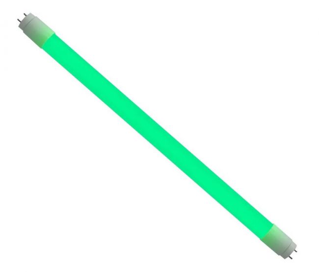 LAMPADA TUBULAR 60CM 9W VERDE