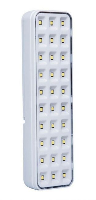 LUMINARIA DE EMERGENCIA 30 LEDS LITIO BIVOLT SLIM