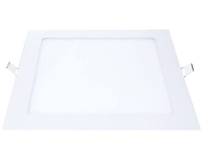 LUMINARIA PLAFON DE EMBUTIR LED 18W 3000K QUADRADA BIVOLT