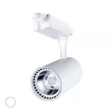 SPOT DE TRILHO BRANCO 18W BRANCO FRIO